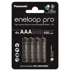 Акумулятор Panasonic Eneloop NI-MH Pro AAA 930 мАч, 4 шт., BK-4HCDE/4CP UA